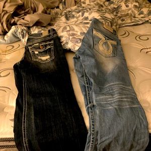 Big Star Jeans, purchased at Buckle and Daytrip Jeans, purchased at Buckle.